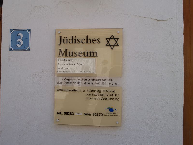 Die Synagoge in Steinbach am Glan (VG GlanMünchweiler, Kreis Kusel)